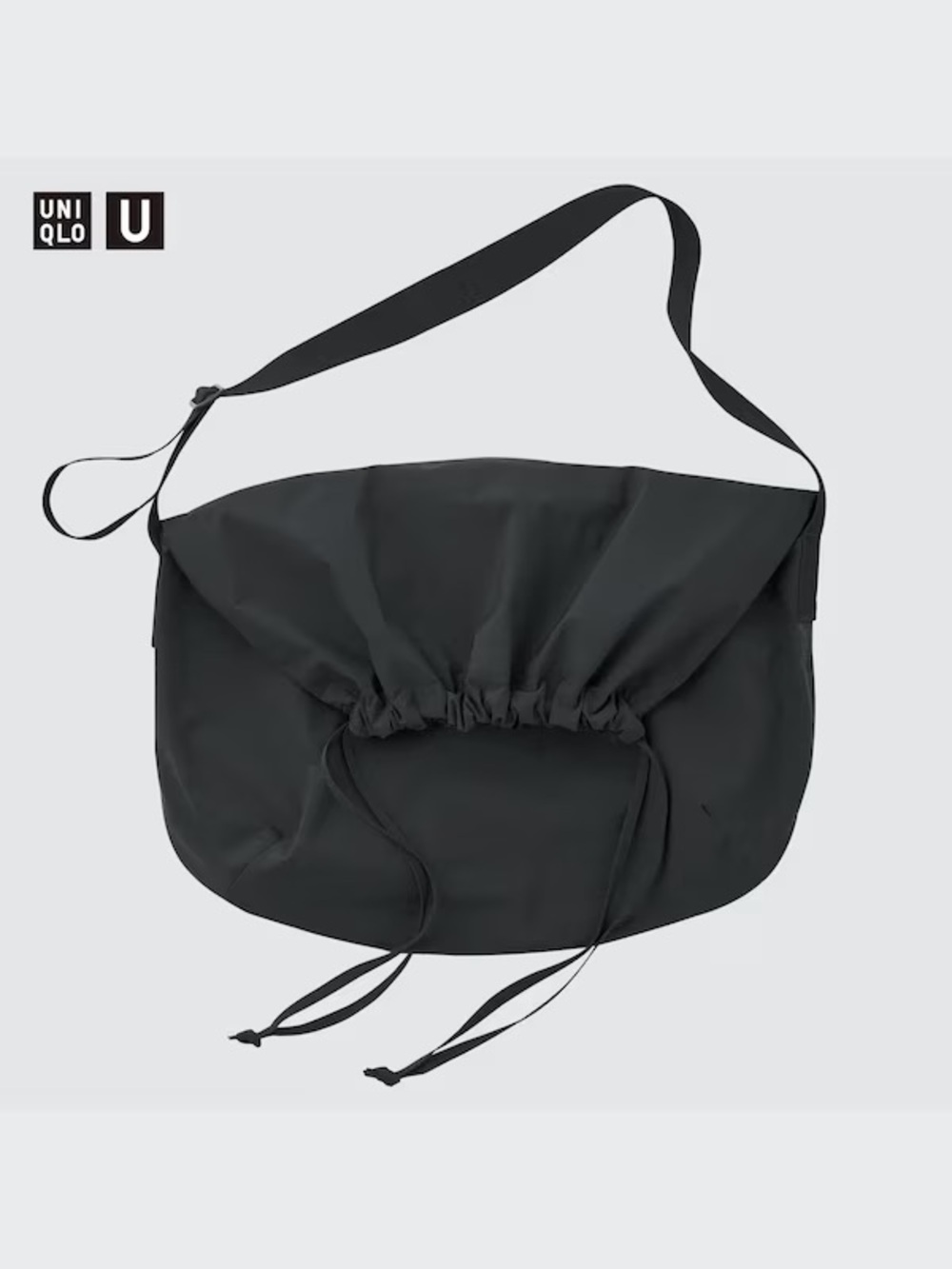 Uniqlo Black Drawstring Crossbody Bag